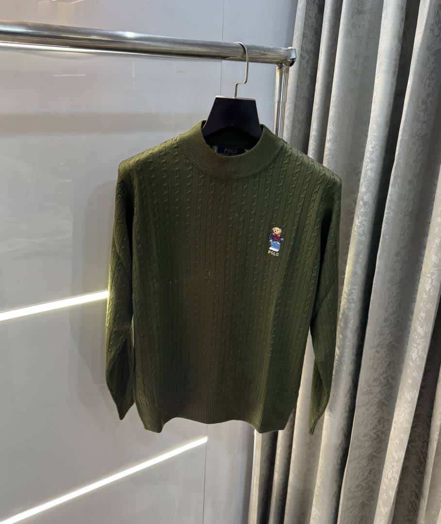 Ralp h Lauren Olive Teddy Edition Premium Pull Over
