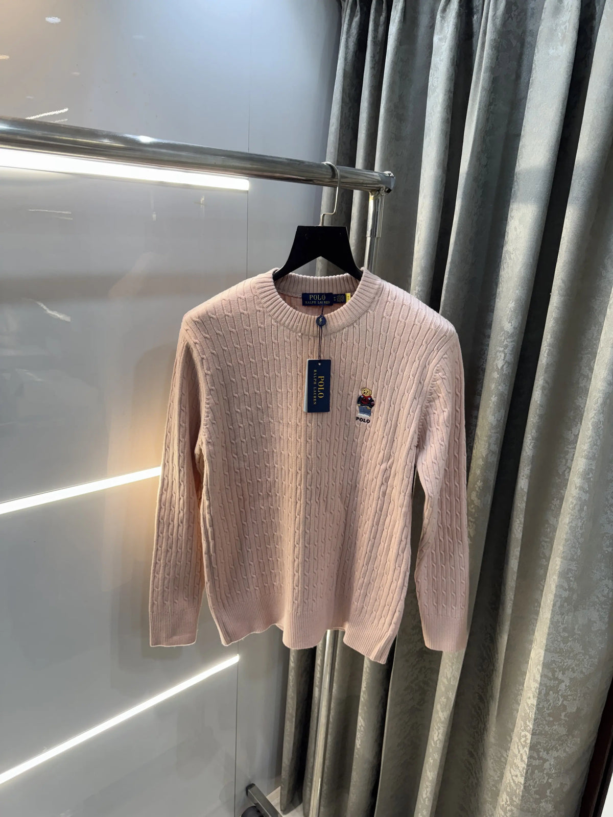 Ralp h Laure n Peach Teddy Edition Imported Pull Over