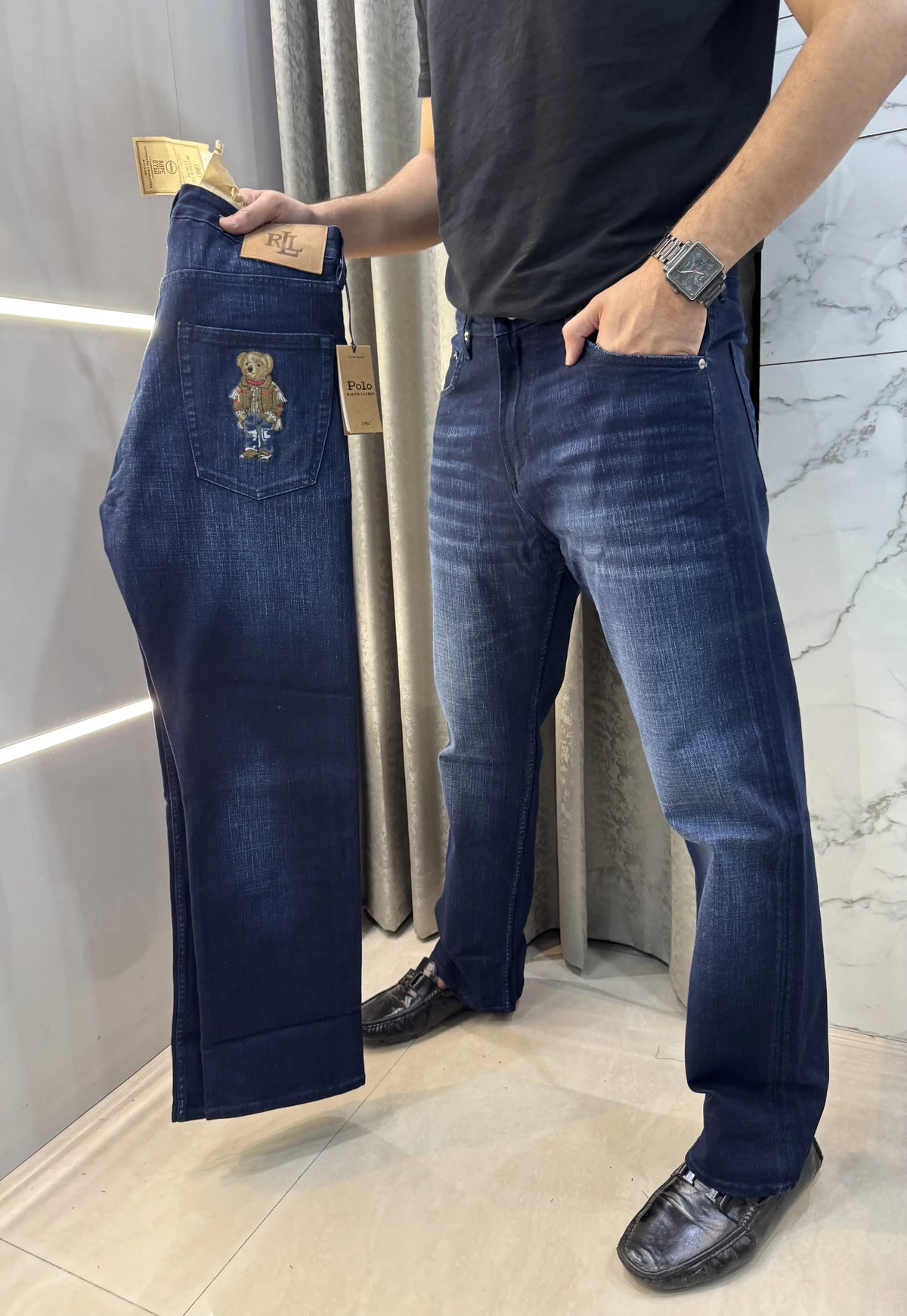 Ralph Lauren Dark Blue Teddy Edtion Imported Denim