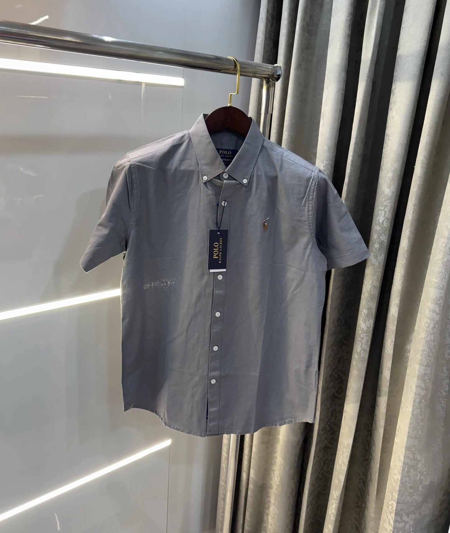 Ralph Lauren Dark Grey Premium Linen Shirt
