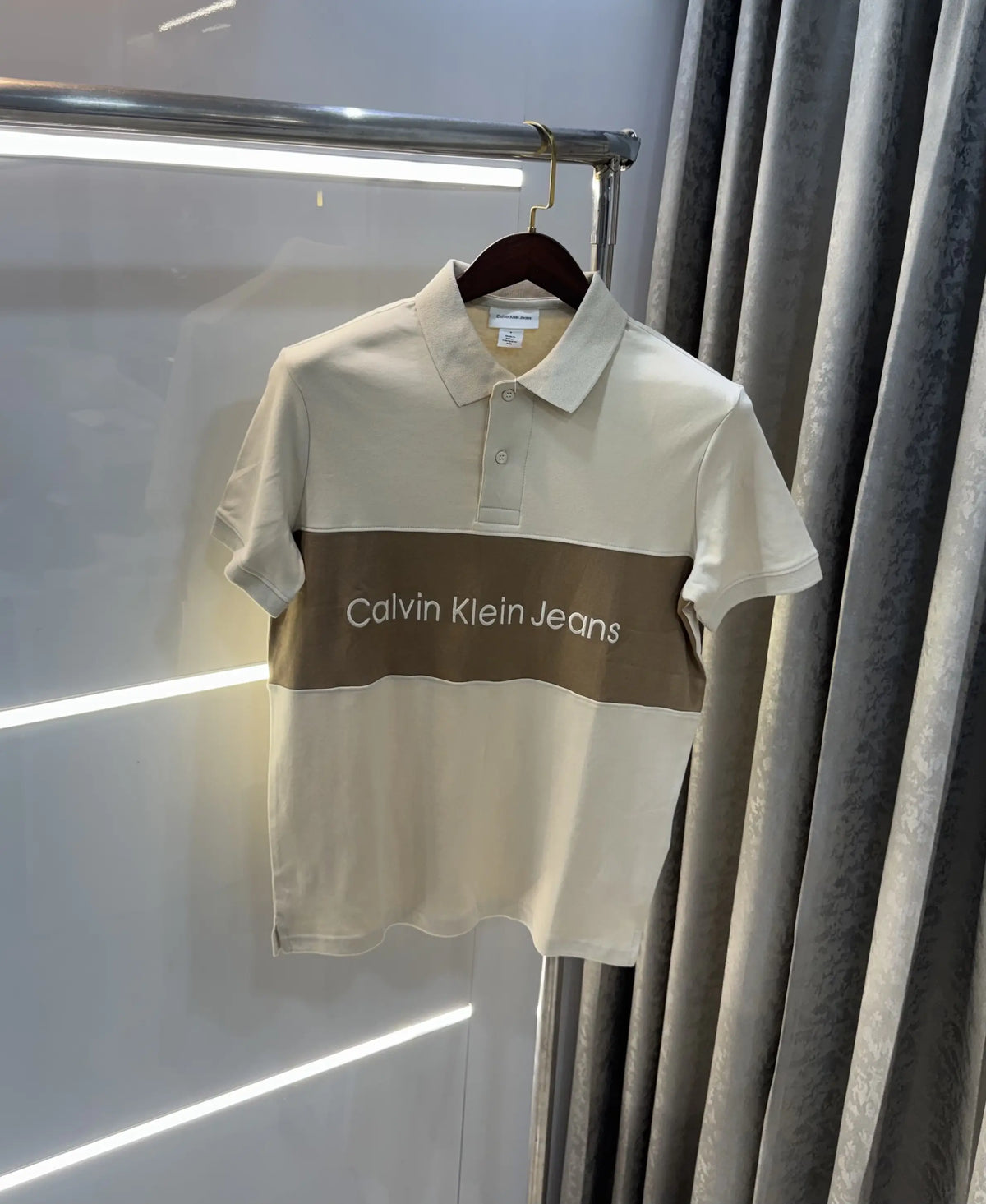 Calvin Klein Beige Premium Polo T-Shirt