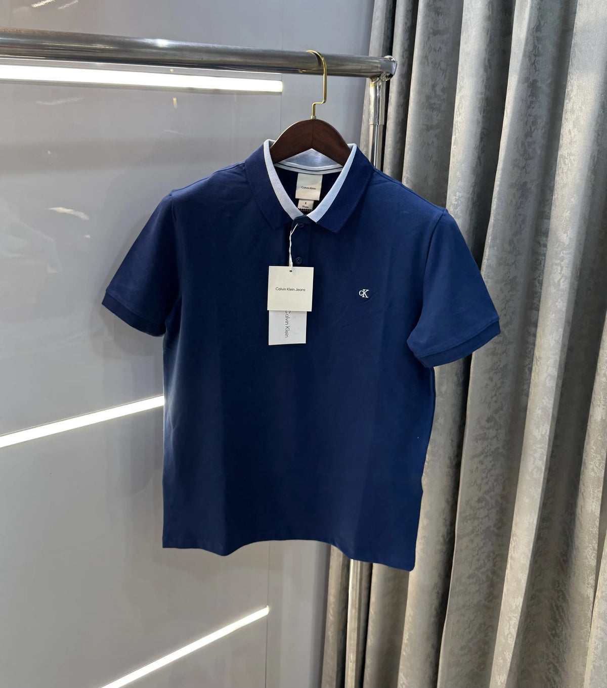 Calvin Klein Petrol Blue Premium Polo T-Shirt