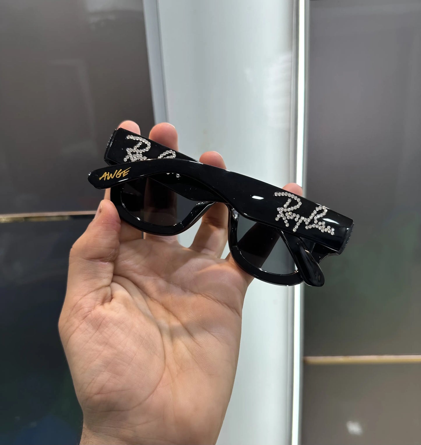 RayBan All Black Diamond Puffer Premium Shades 940