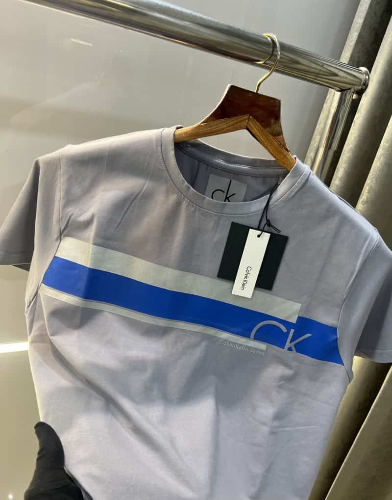 Calvin Klei n light grey printed premium t-shirt