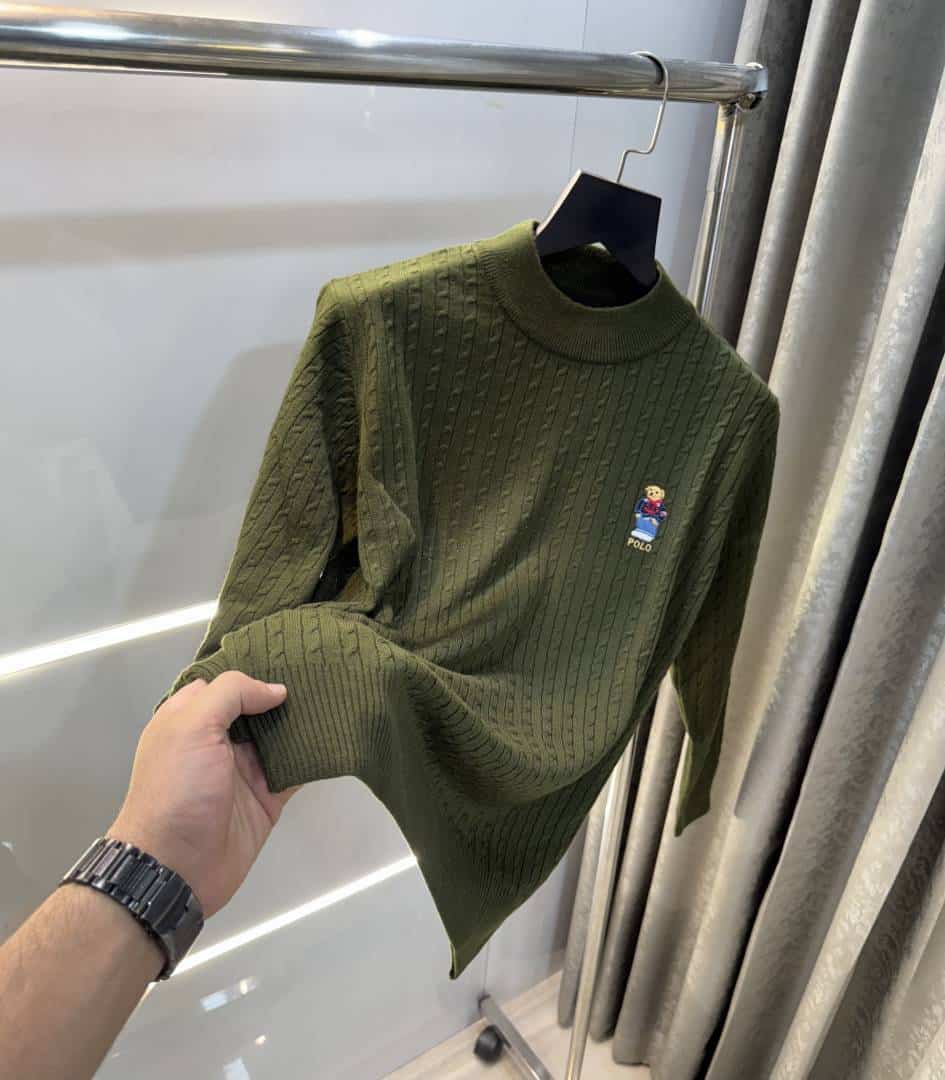 Ralp h Lauren Olive Teddy Edition Premium Pull Over