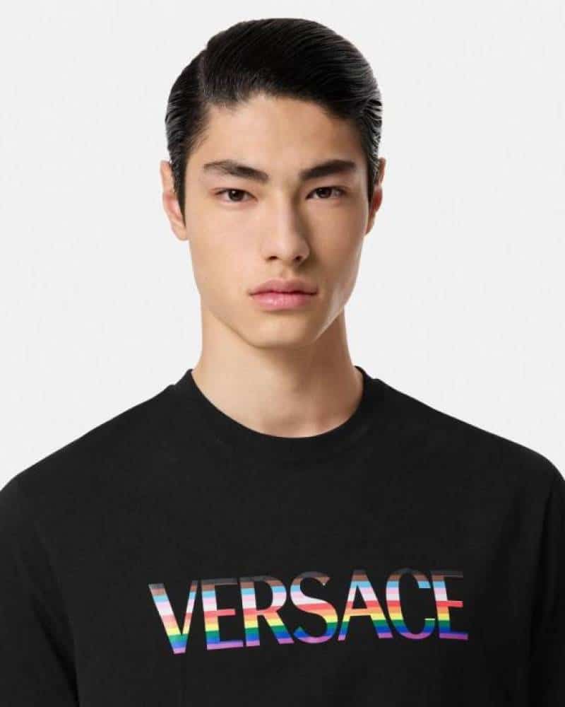 Versace Couture Black Logo Work Premium T-Shirt