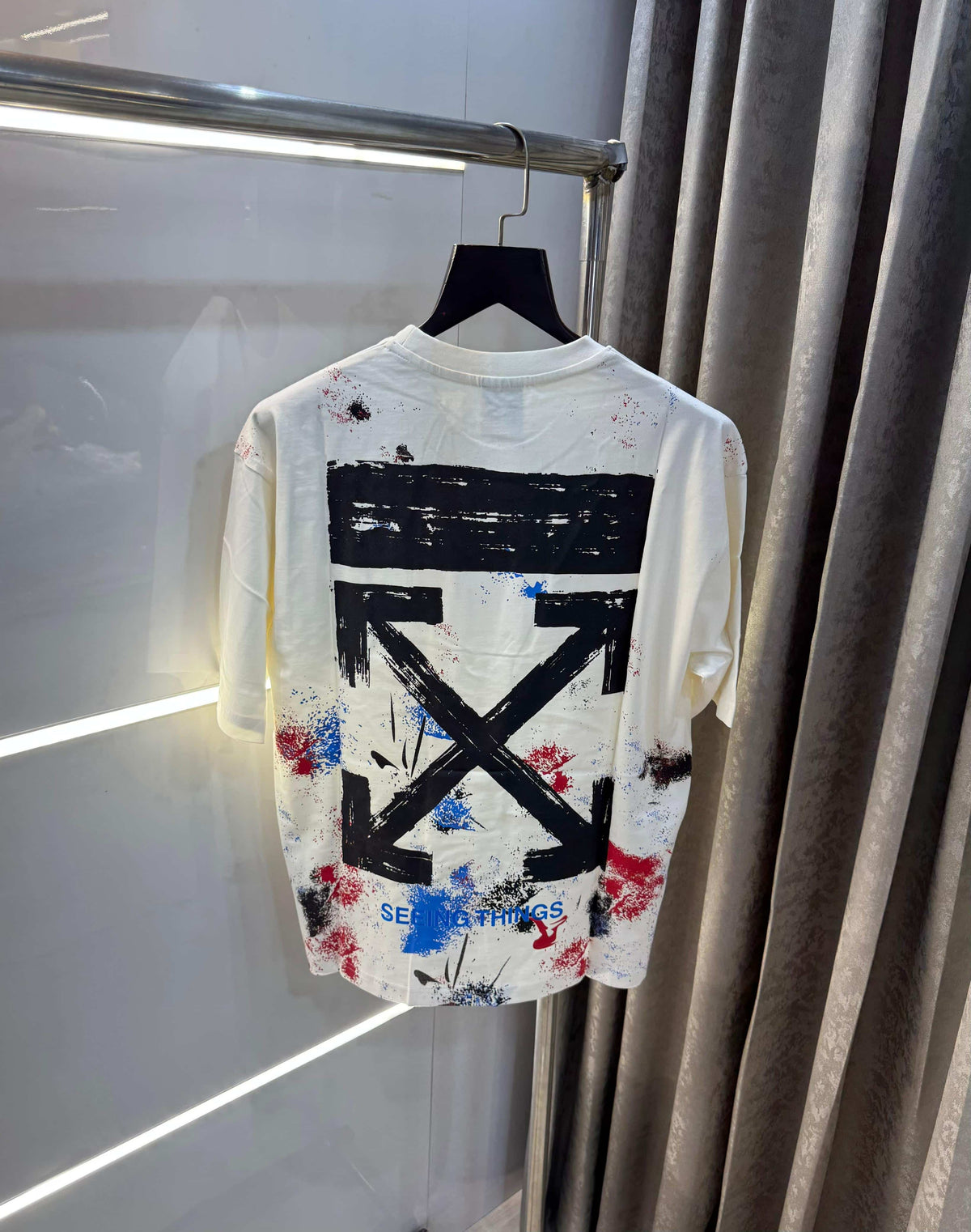 Off  White White Imported Oversized T-Shirt