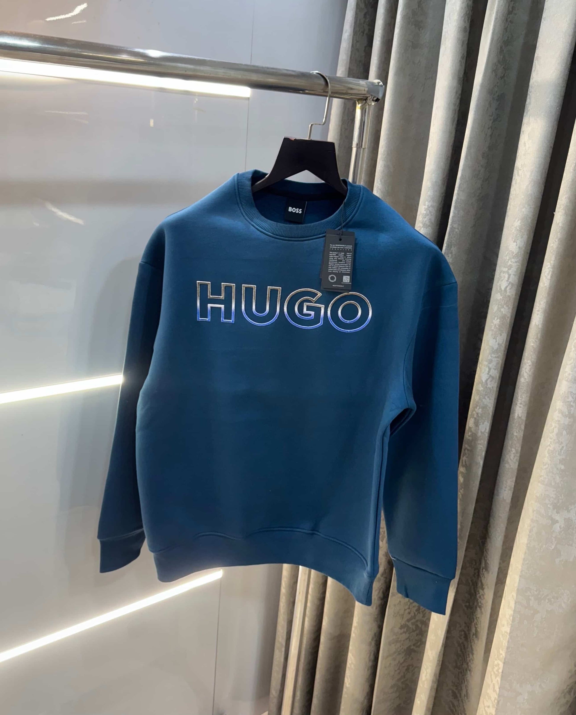 Hug o boss Blue Logo Work Imported Sweatshirt