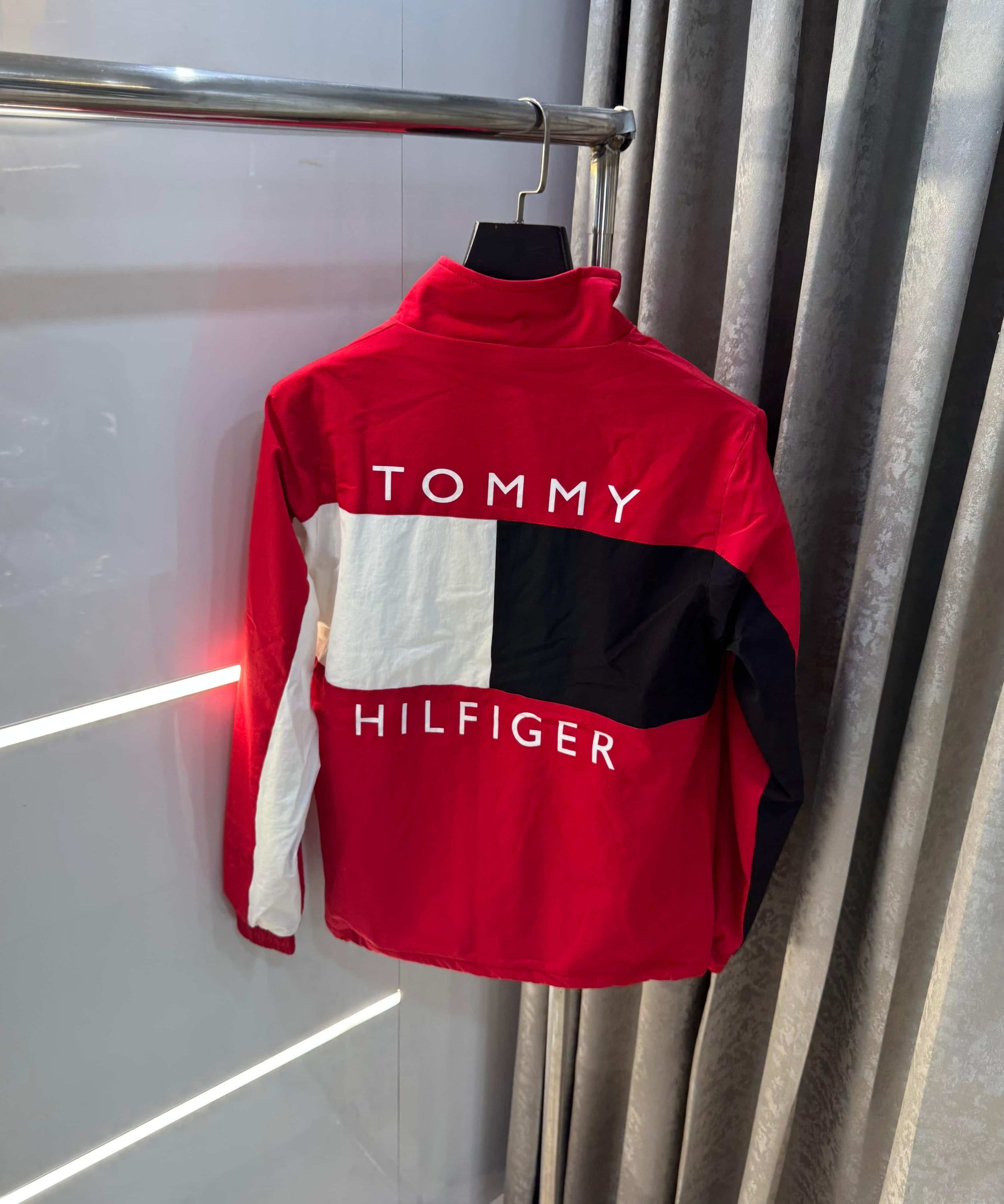 Tomm y Hilfiger Red Imported Premium Bomber Jacket