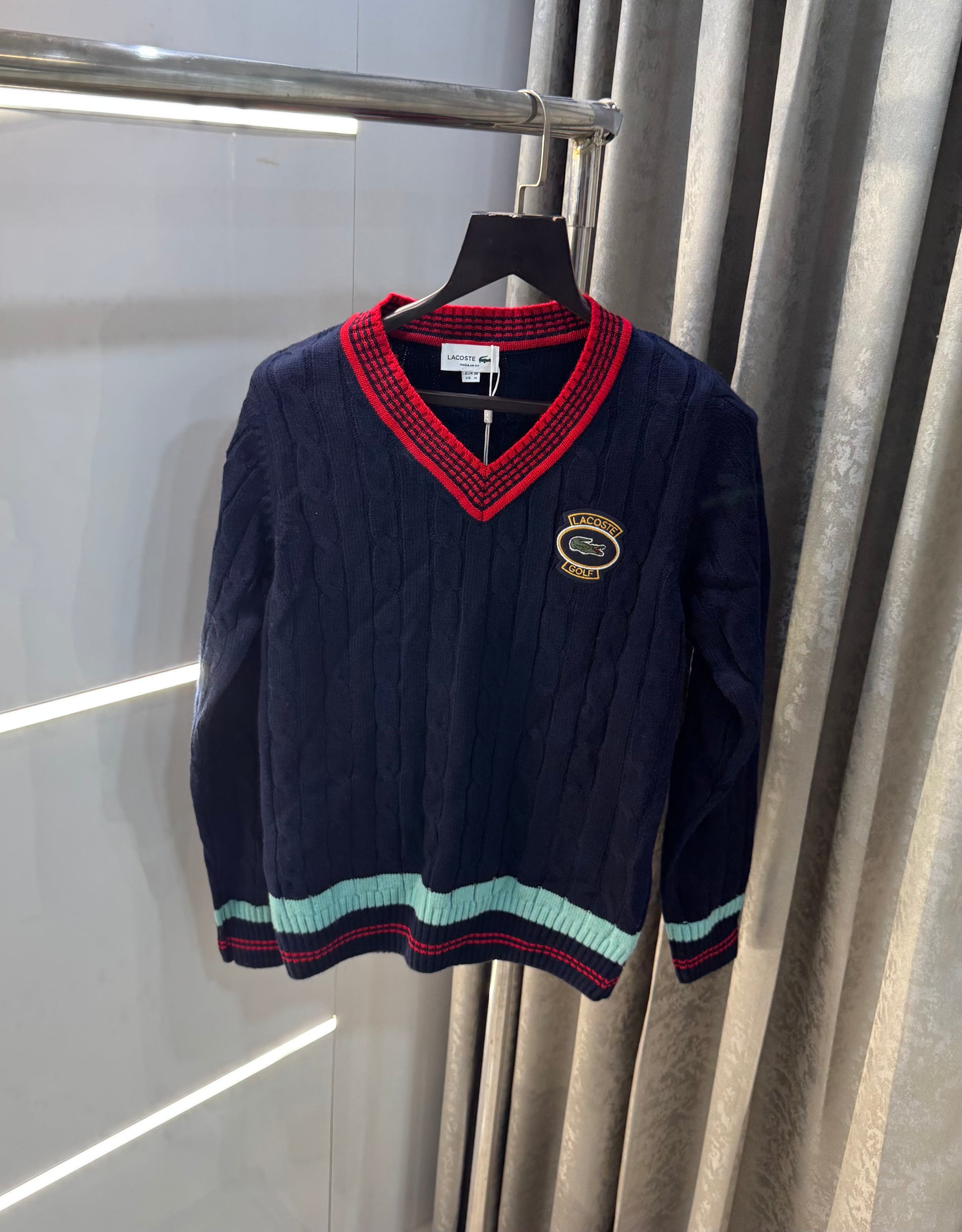 Lacost e Navy Blue Imported Knitted Pull Over
