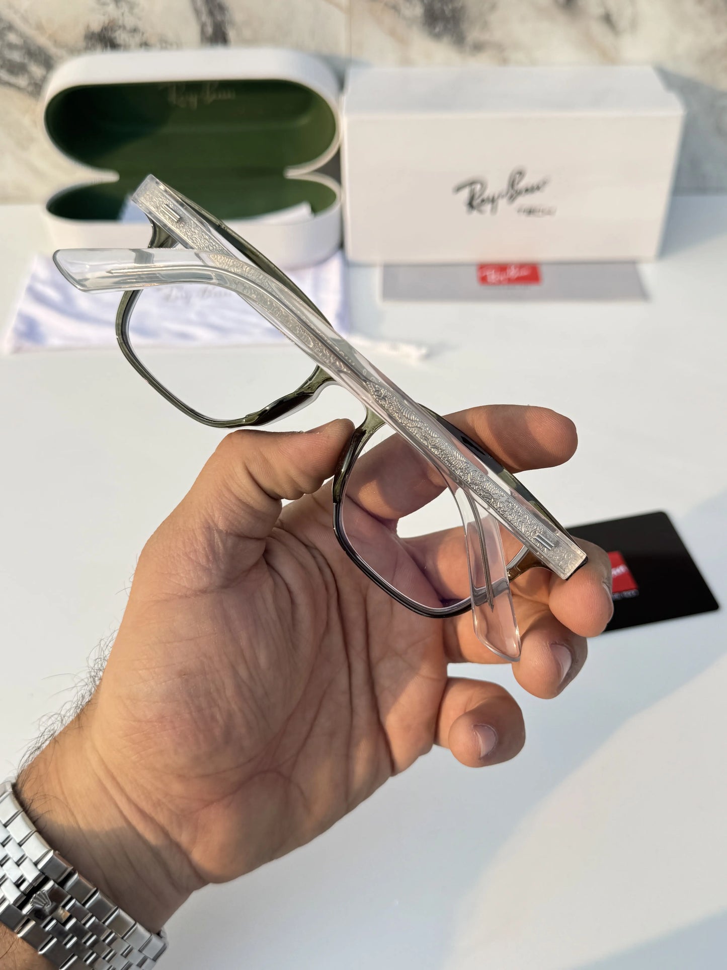 Raybann 1124 green plano