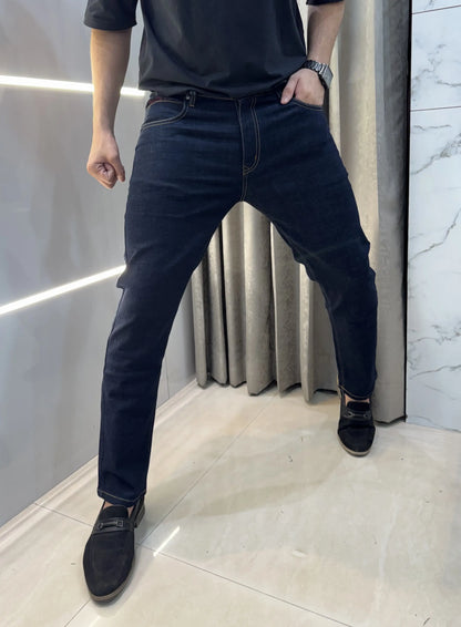 Ferragamo Dark Blue Imported Classic Denim