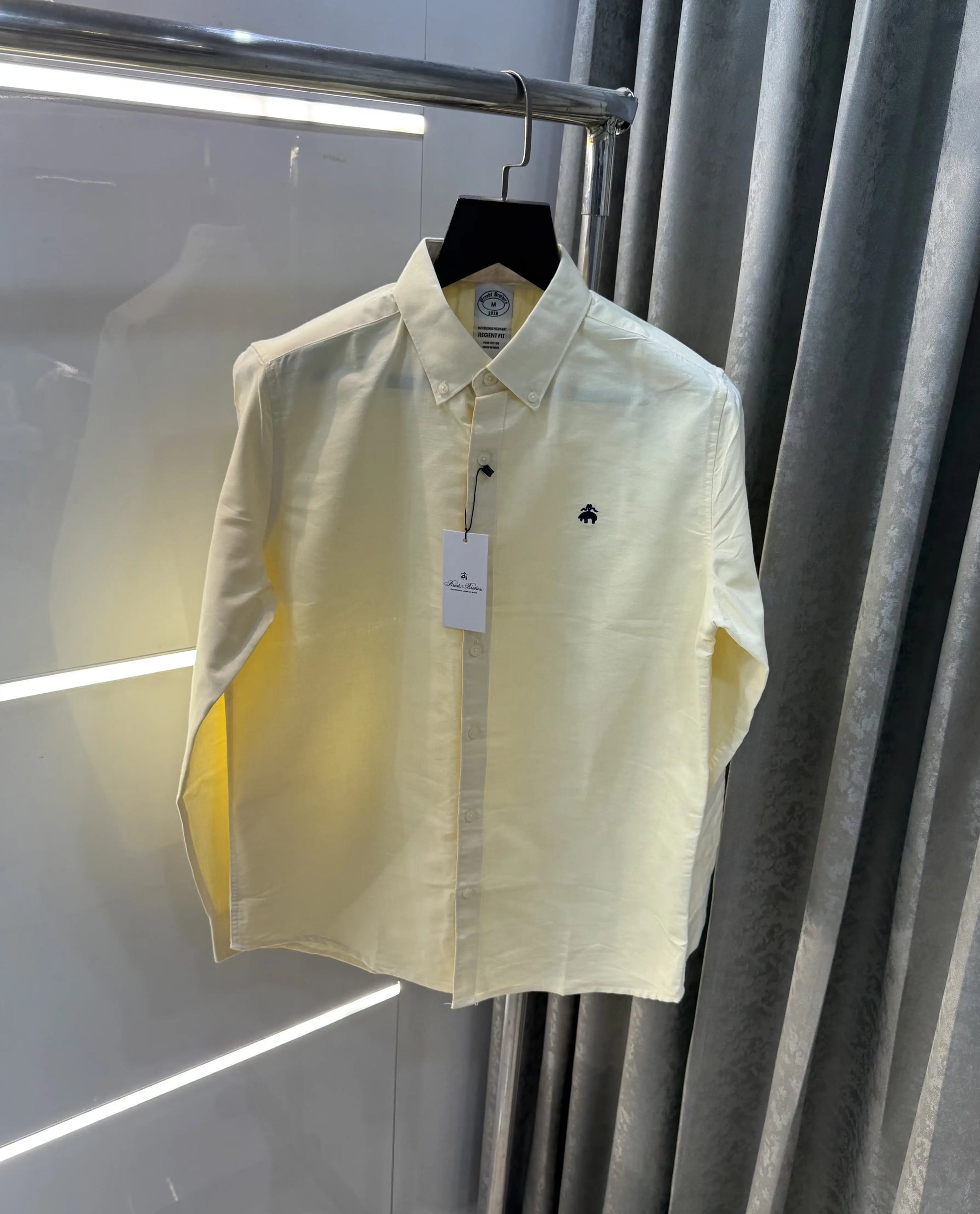 Brooks Brother Yellow Oxford Premium Shirt