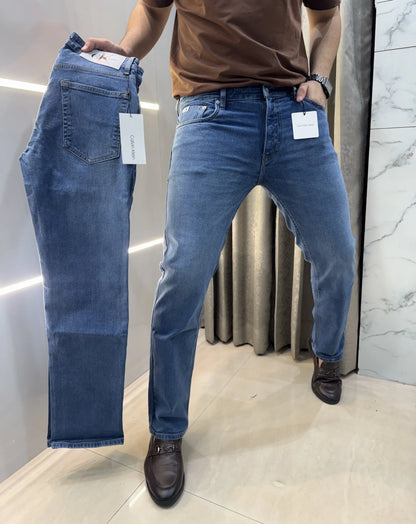 Calvi n Klein Mid Blue Imported Hyperflex Denim