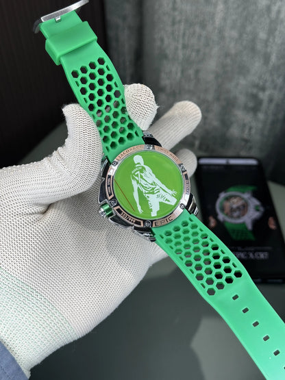 Jacob&Co. Sweep Silver Green Cr7 Quartz Watch