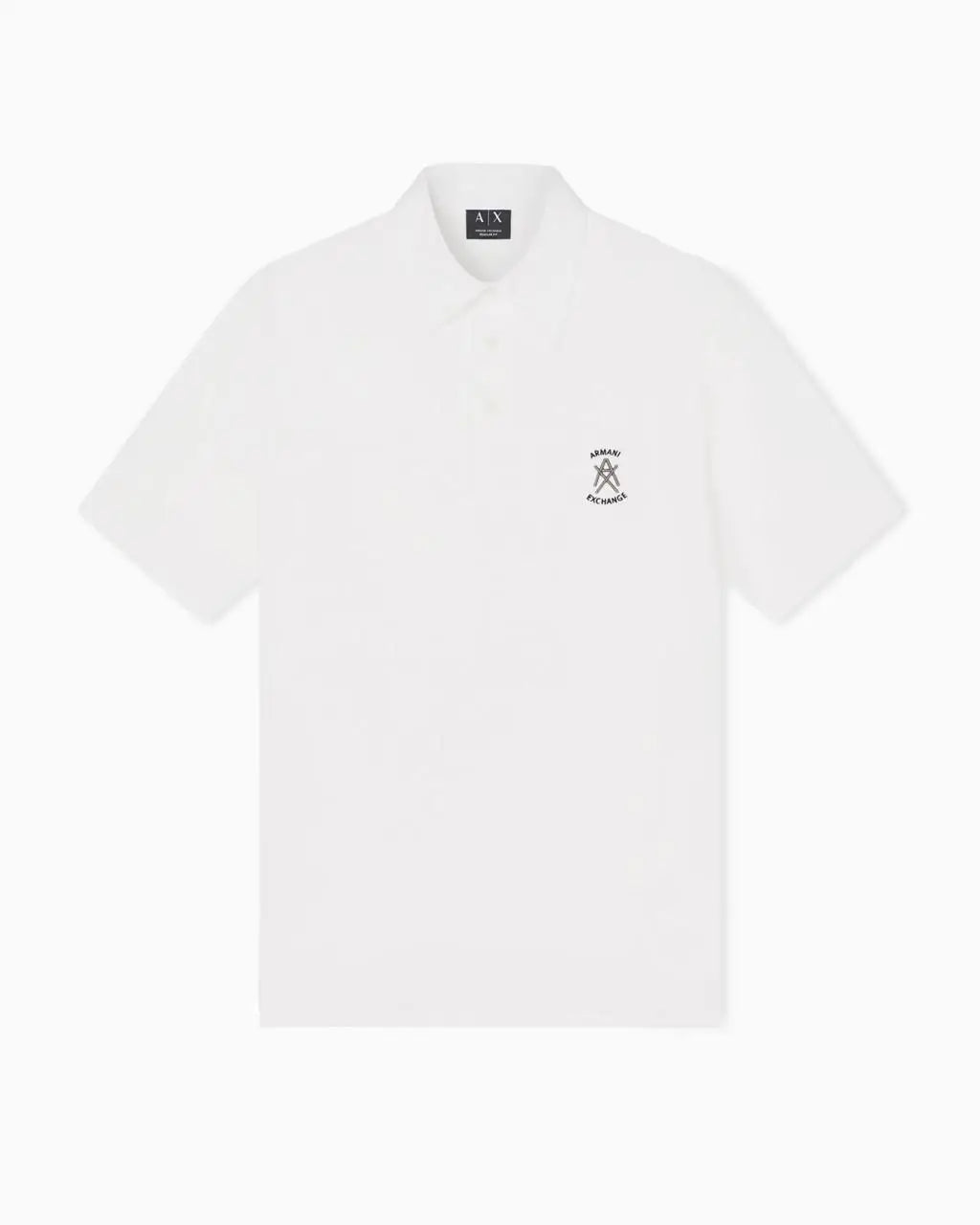 Arman i Exchange White Logo Work Premium Polo T-Shirt