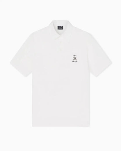Arman i Exchange White Logo Work Premium Polo T-Shirt