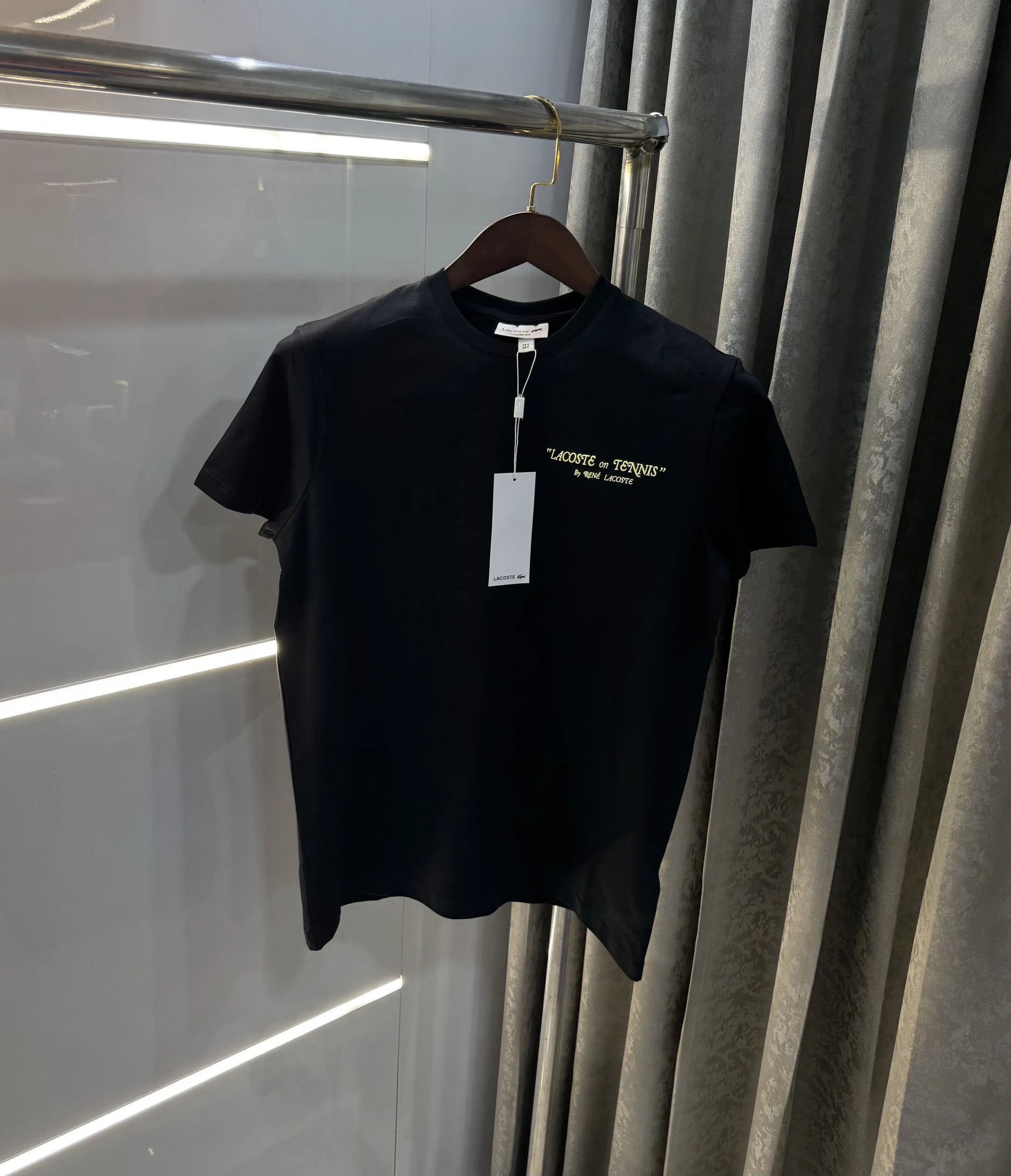 Lacost e Black Logo Work Premium Polo T-Shirt