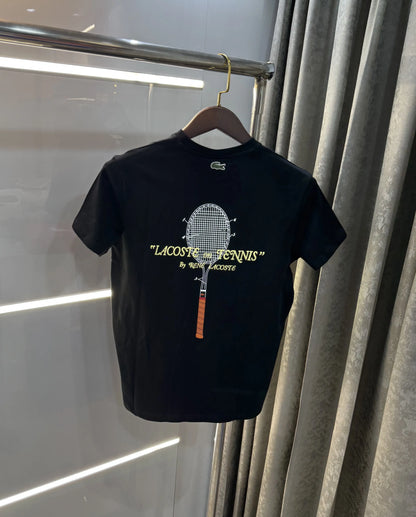 Lacost e Black Logo Work Premium Polo T-Shirt