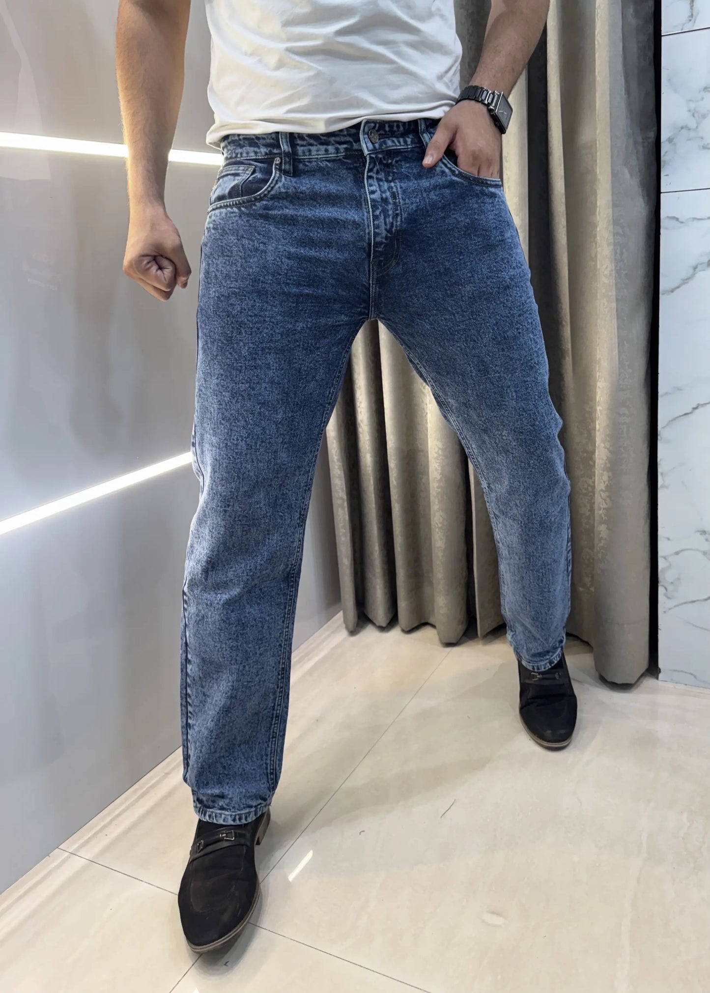 Hug o Bos s Blue Imported Classic Denim