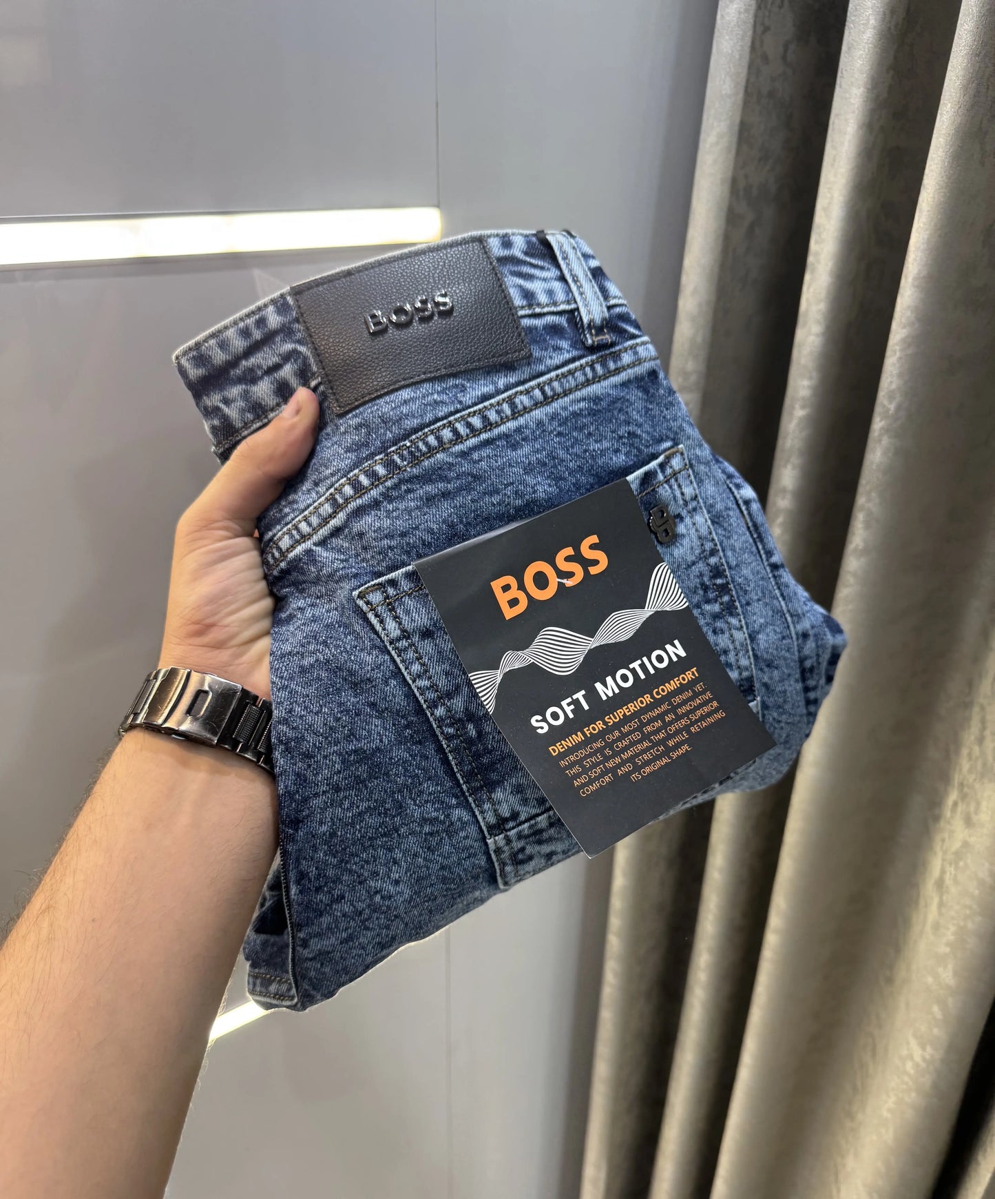 Hug o Bos s Blue Imported Classic Denim