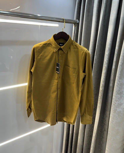 Hugo Boss Khakhi Logo Work Premium Shirt