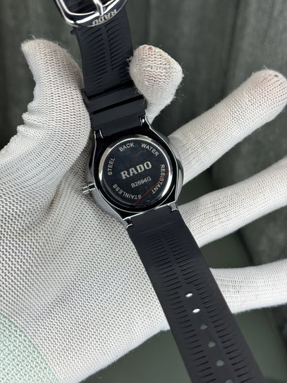 Rad o Silver Black Premium Quartz Watch