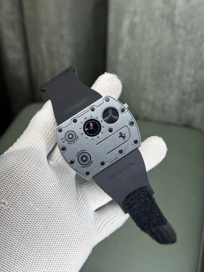 Richard Mille Ferrari Slim Silver Black Premium Watch