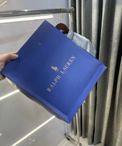 Ralph Lauren Beige Embroidery Logo Premium Polo T-shirt With Box Packing