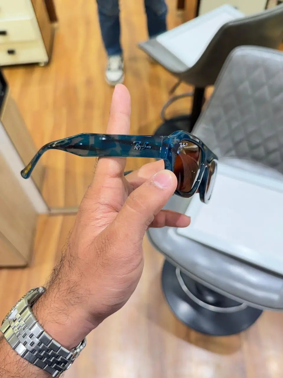 Rayban 4454  blue brown
