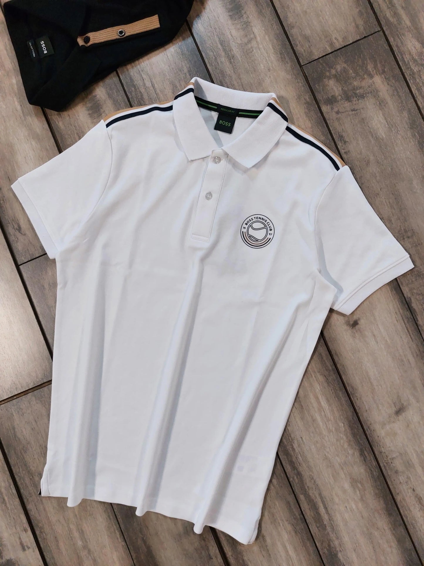 Hugo Bos s White Logo Work Premium Polo T-shirt