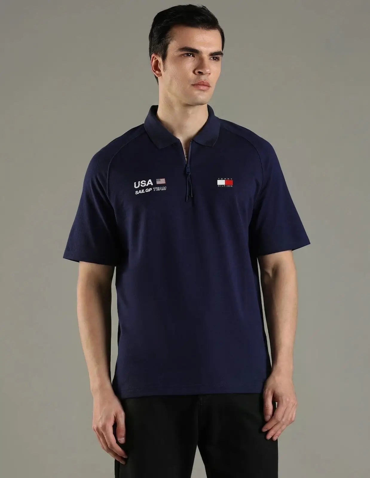 Tommy Hilfiger Navy Blue Premium Polo T-shirt