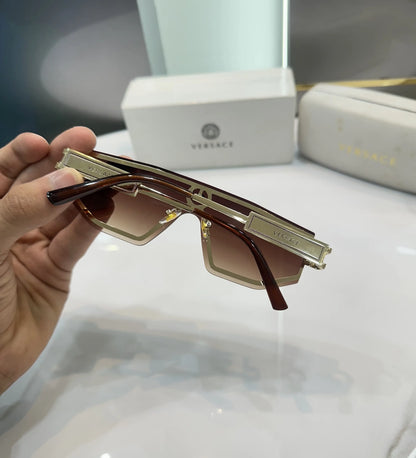 Versac e Gold Brown Metal Premium Shades 9995