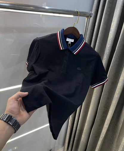 Lacost e Black Logo Work Premium Polo T-Shirt