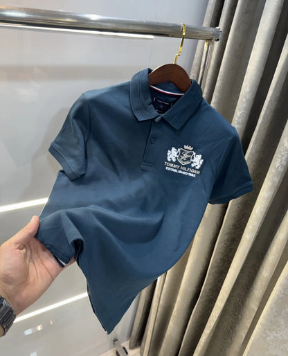 Tomm y Hilfiger Bottle Green Premium Polo T-shirt