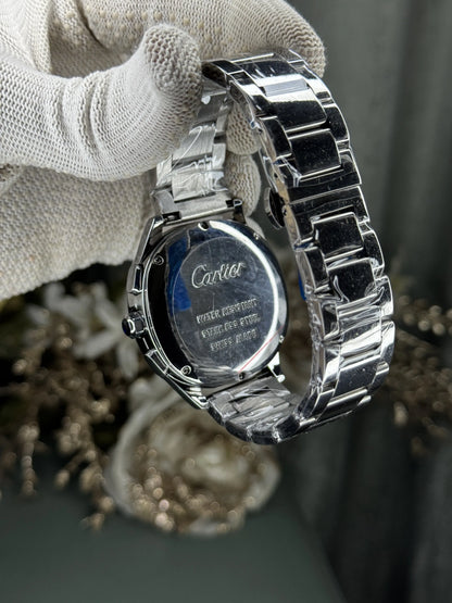 Cartie r Santos Silver With Black Limited Edition Watch