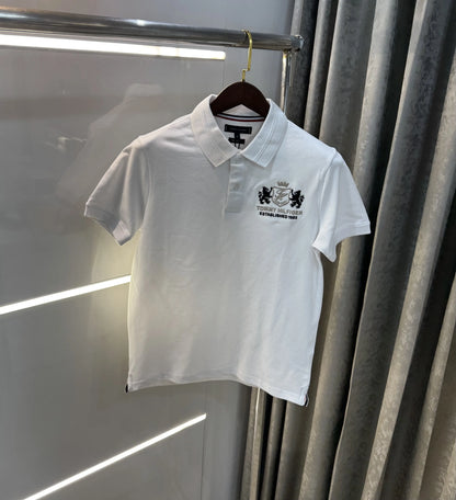 Tomm y Hilfiger White Premium Polo T-shirt