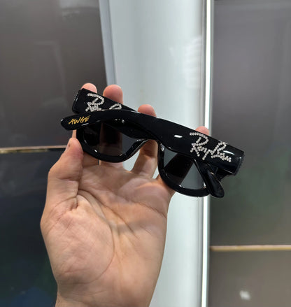 RayBan All Black Diamond Puffer Premium Shades 940