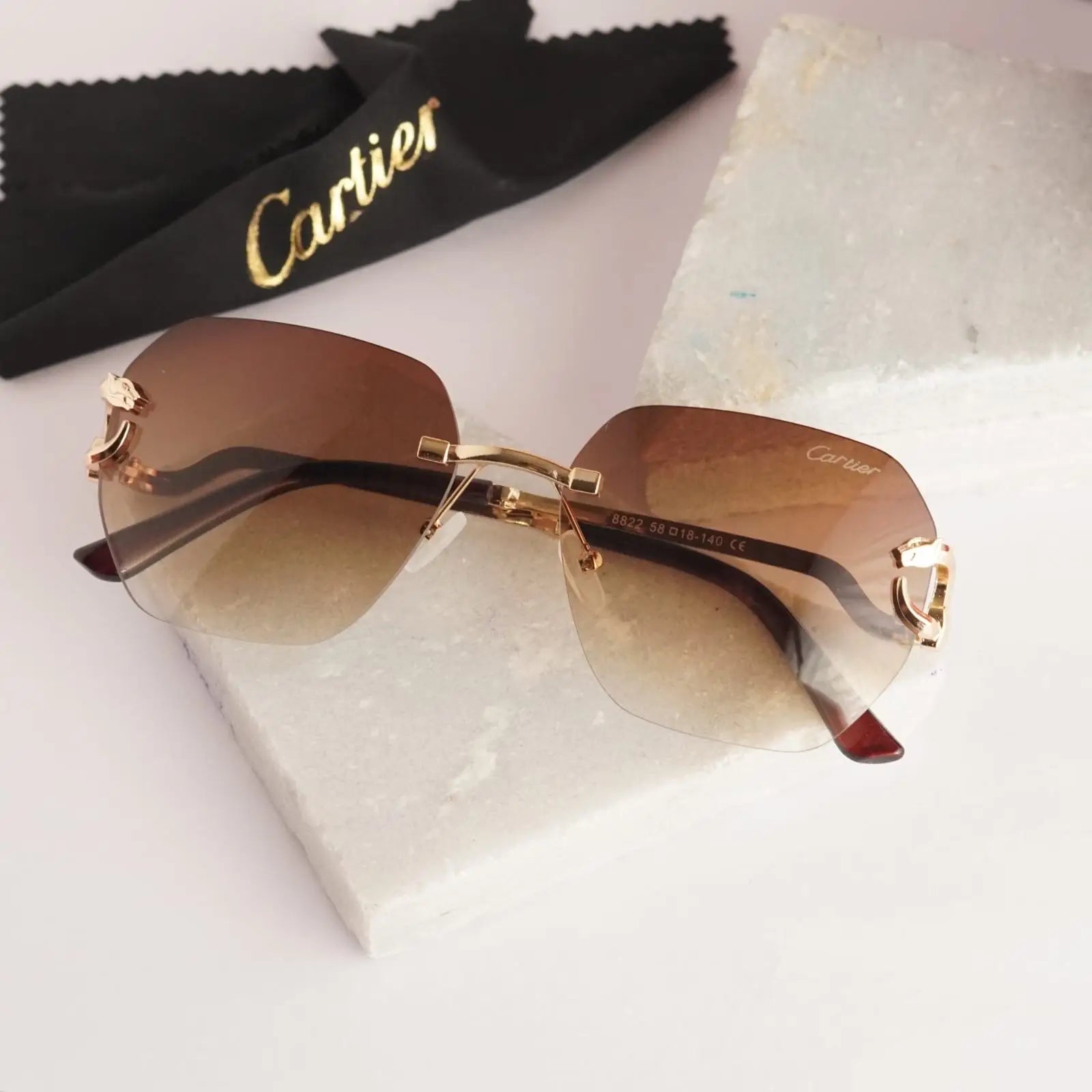 Cartier 8822 gold brown