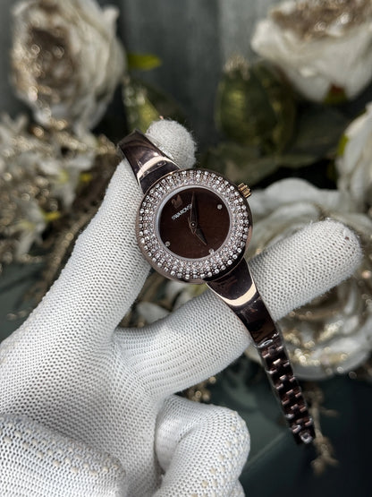Swarovsk i Copper Brown Premium Ladies Watch