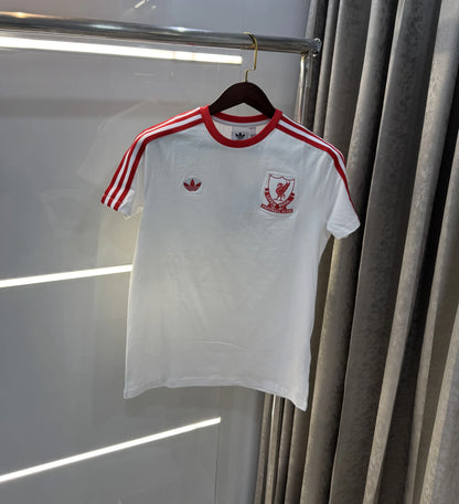 Adidas White Printed Premium Classic T-Shirt