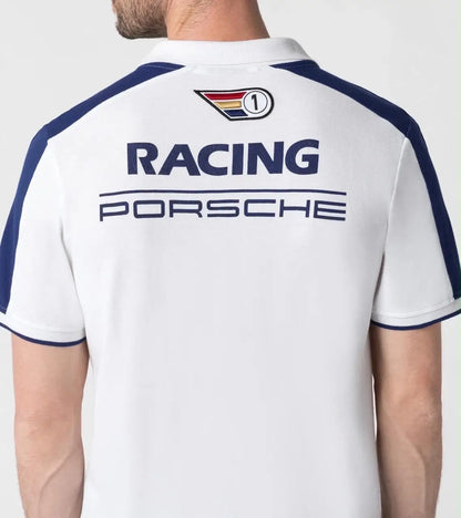 Hugo  Bos s X Porsche White Logo Work Premium Polo T-shirt