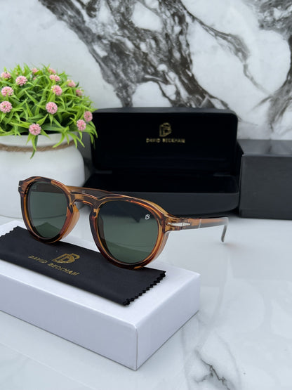 Daviid Beckhamm Round Brown/Green