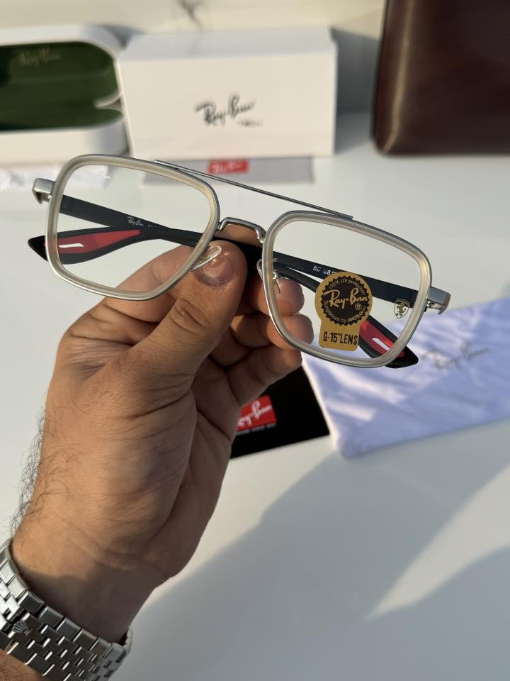 Raybann 06 white black plano
