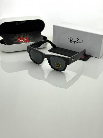 Raybann 0840 mate black mega wayfarer