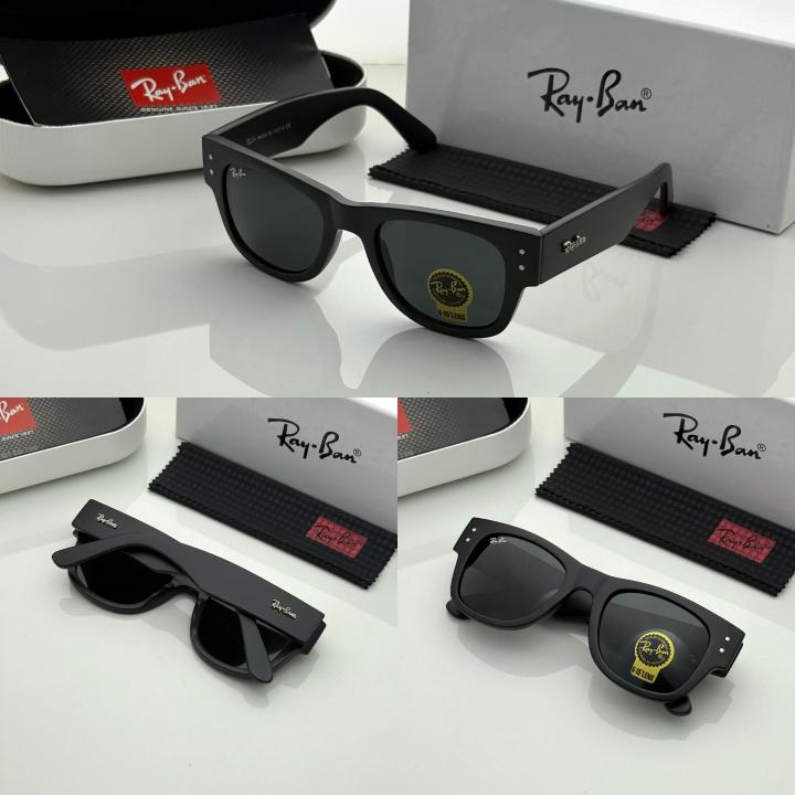 Raybann 0840 mate black mega wayfarer