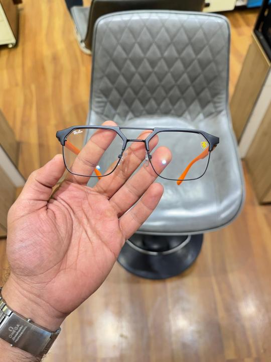 Raybann 04 black orange plano