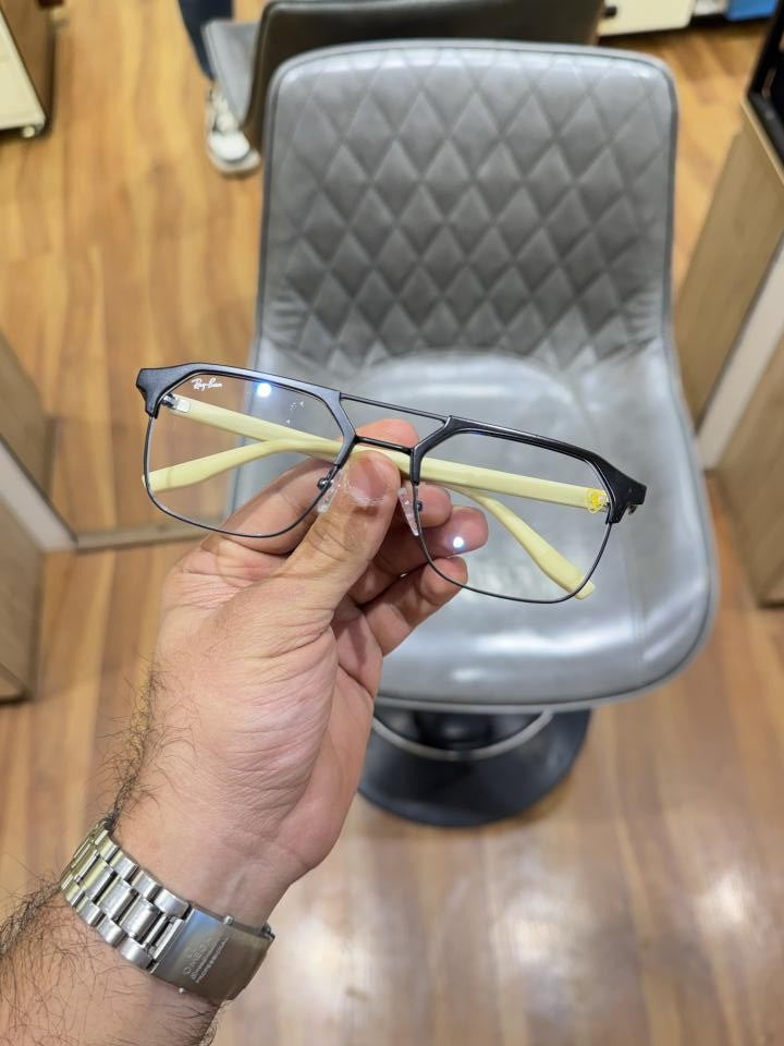 Raybann 04 black yellow plano