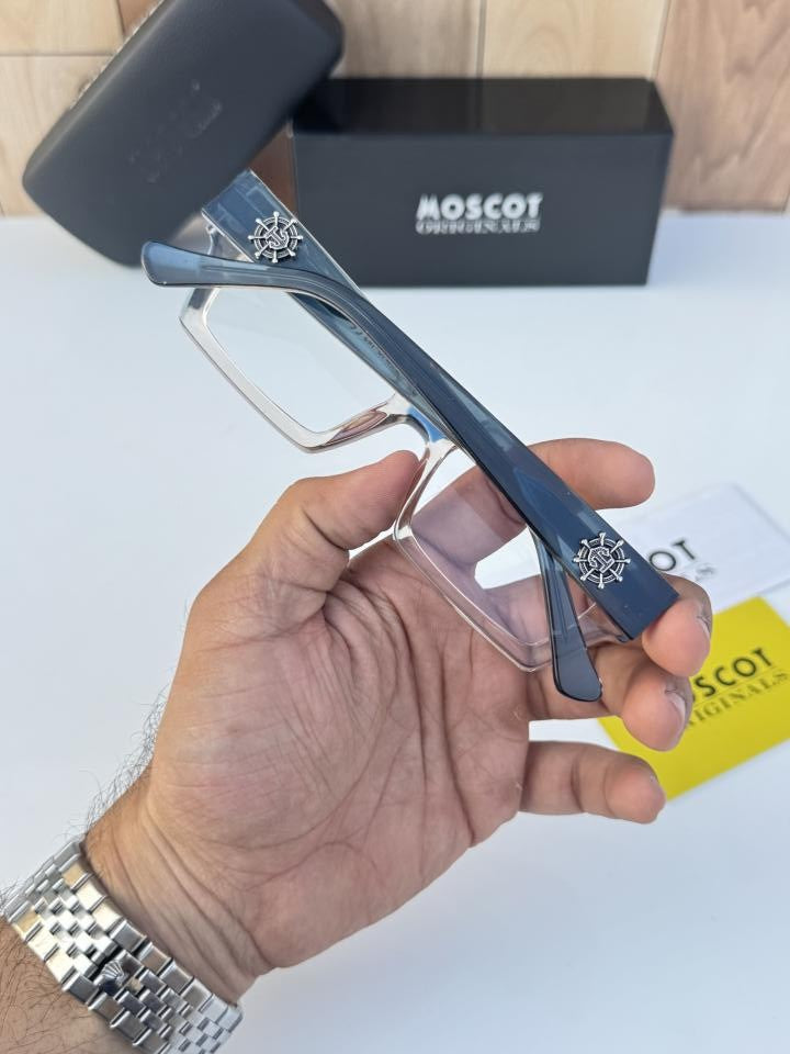 Moscot 1158 peach blue plano