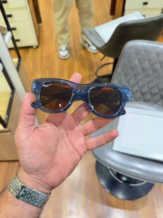 raybann 4940 puffer blue brown